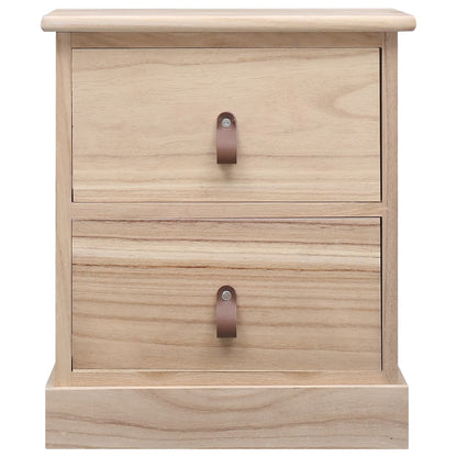 Mesitas De Noche 2 Unidades Madera De Paulownia 38x28x45 Cm_2