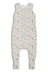 Saco De Dormir Con Pies Reversible T-m Jersey Algodón Ivory Forest