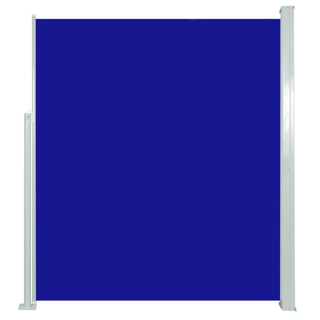 Vidaxl Toldo Lateral Retráctil Para Patio Azul 160x500 Cm_0