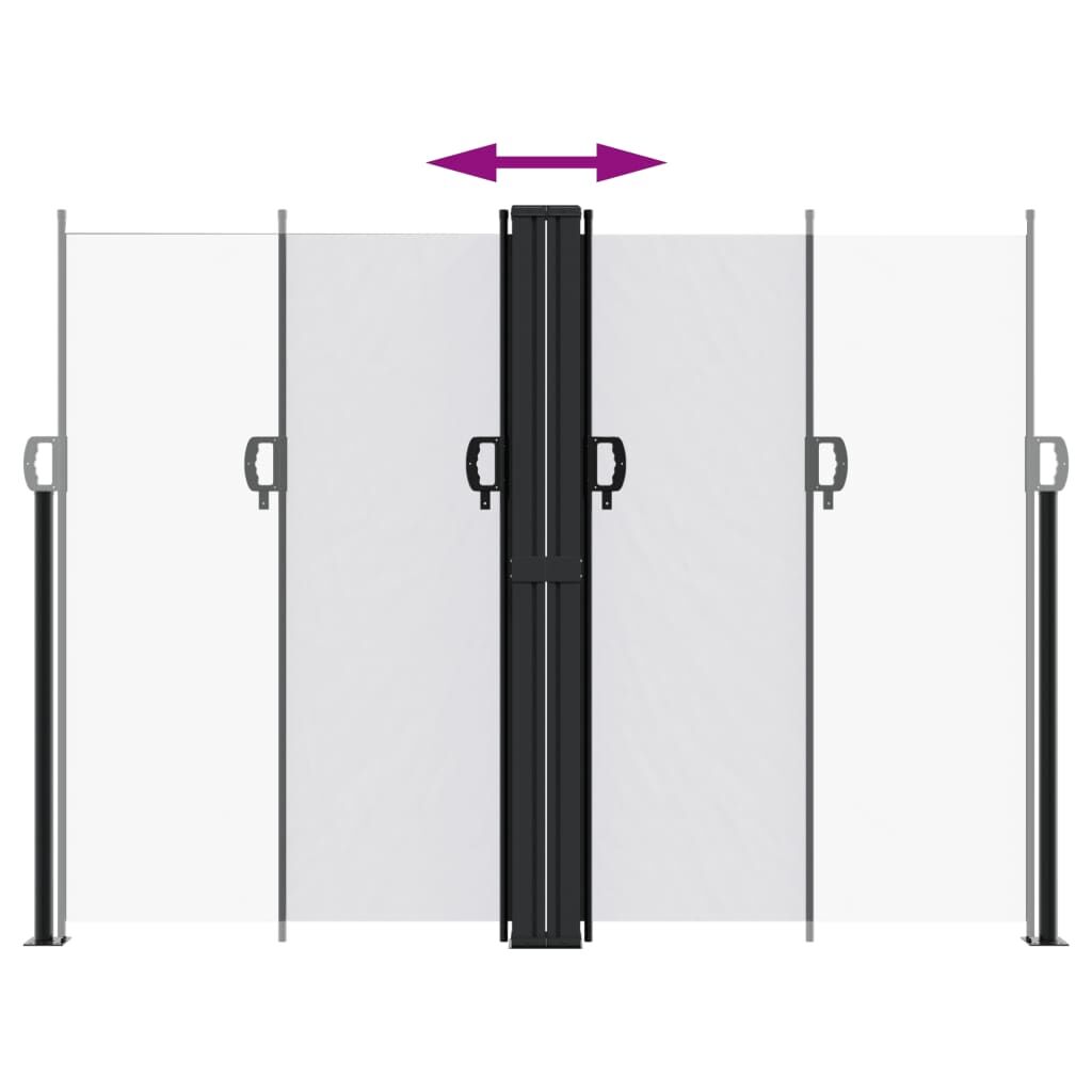 Vidaxl Toldo Lateral Retráctil Blanco 180x1000 Cm_4