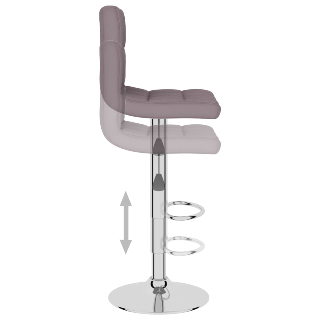 Taburete De Cocina Tela Gris Topo_4