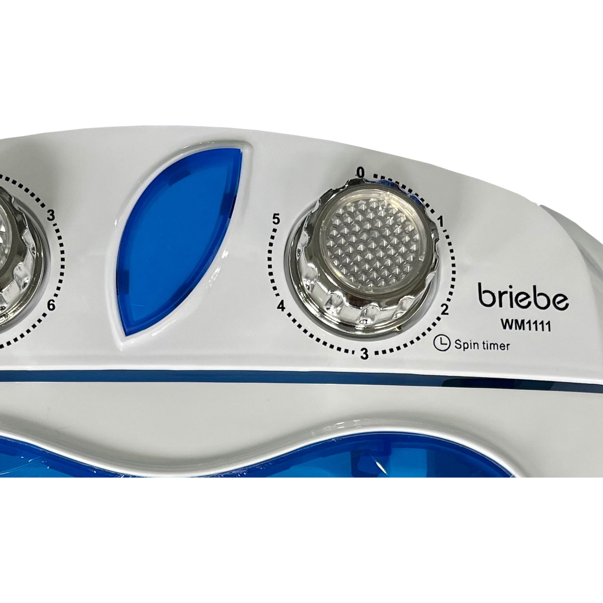 Mini Lavadora Portátil Con Centrifugado, Camping, Capacidad Ropa 3kg, Ideal Viajes, Camper Briebe Wm1111, Blanco/azul