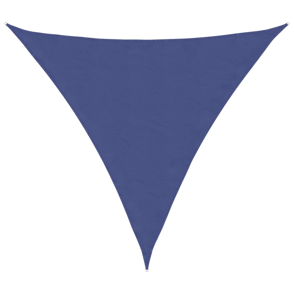 Toldo De Vela Triangular Tela Oxford Azul 3,6x3,6x3,6 M_0