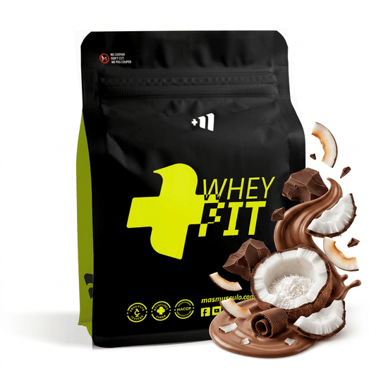 Whey Fit - 2kg - Chocolate Y Coco - Aumenta La Masa Muscular - Masmusculo_0