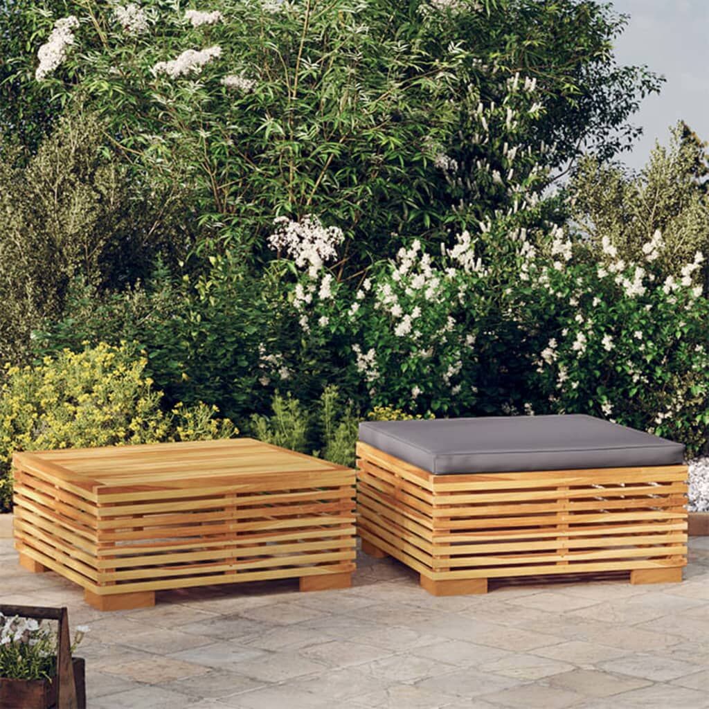 Vidaxl Juego De Muebles De Jardín 2 Piezas Madera Maciza De Teca_1