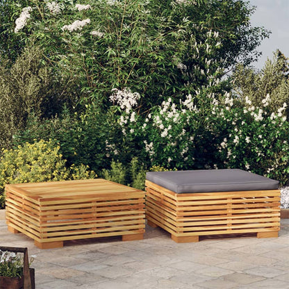 Vidaxl Juego De Muebles De Jardín 2 Piezas Madera Maciza De Teca_1