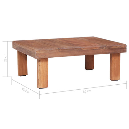Mesa De Centro Madera Maciza De Caoba 60x45x23 Cm_3