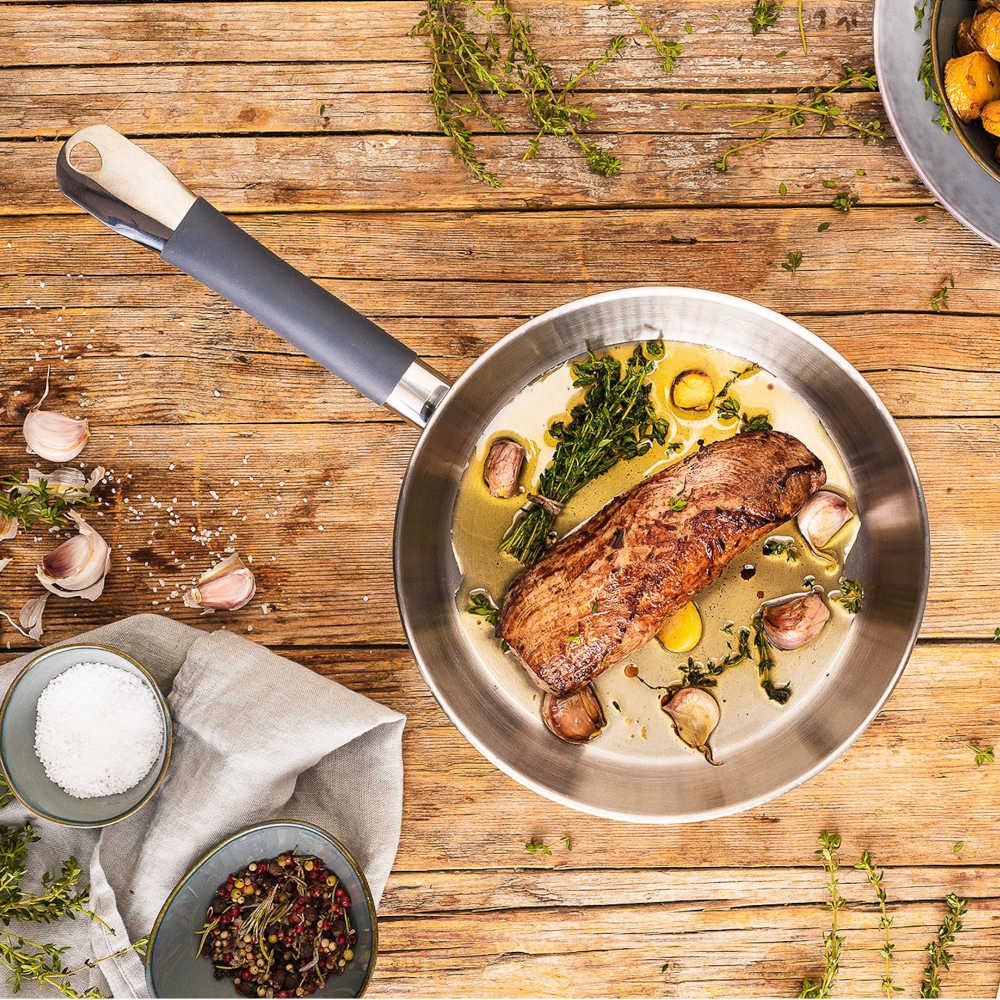 Sartén de acero inoxidable Master Inox Bra 26 cm