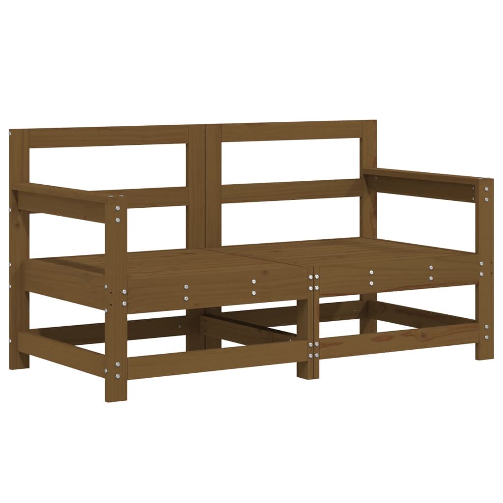 Vidaxl Juego Muebles De Jardín 6 Piezas Madera Maciza Pino Marrón Miel_3
