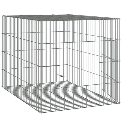 Vidaxl Jaula Para Conejos Hierro Galvanizado 78x54x54 Cm_3