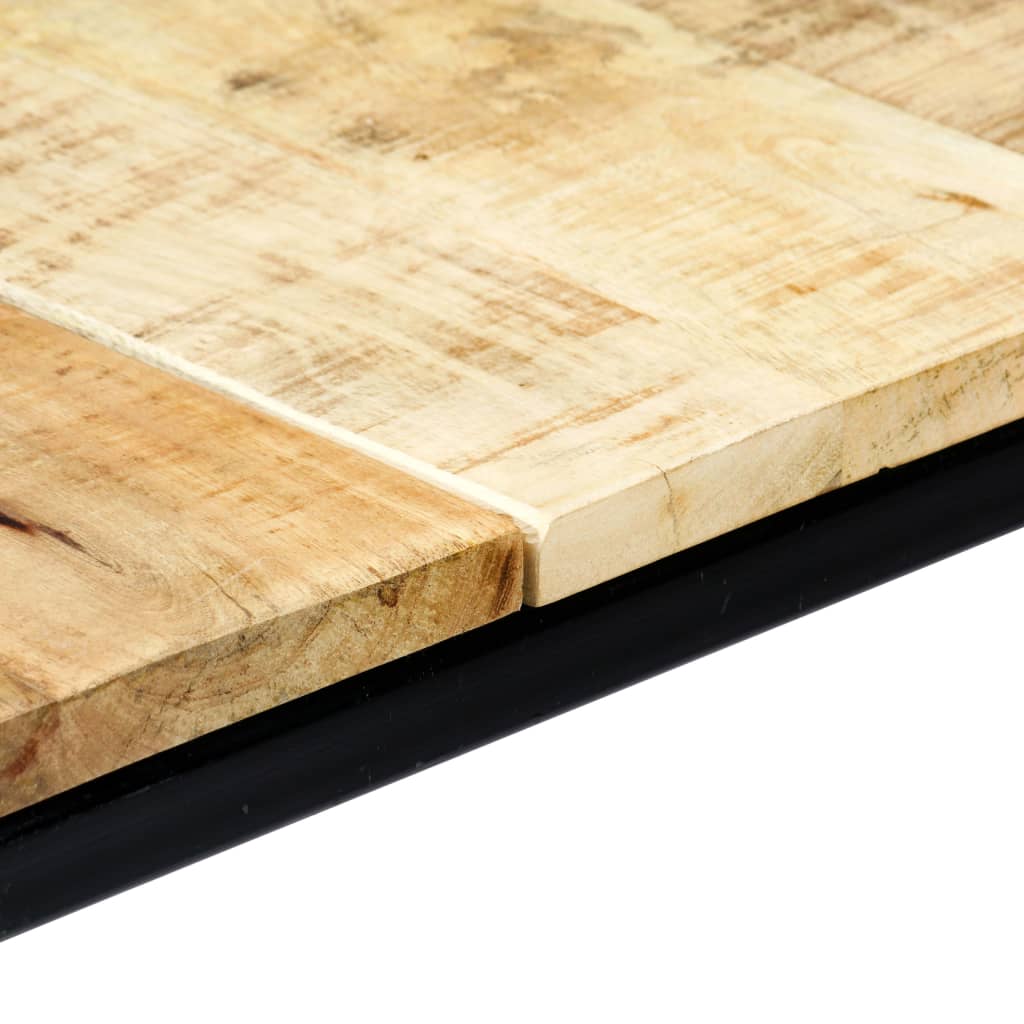 Mesa De Comedor Madera Maciza De Mango Rugosa 180x90x75 Cm_4