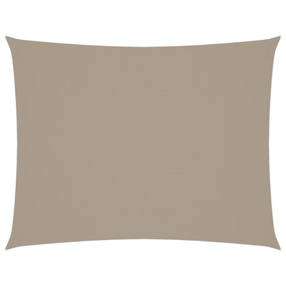 Vidaxl Toldo De Vela Rectangular Tela Oxford Gris Taupe 3x4,5 M_0