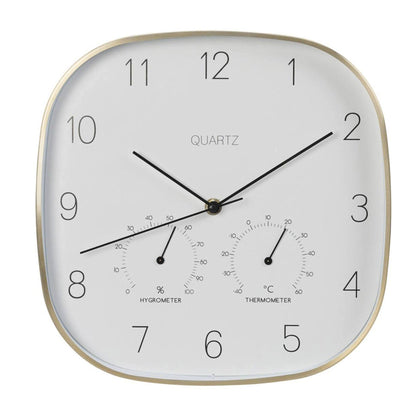 Well Home Reloj De Pared Marco Dorado Ø28,5x4cm