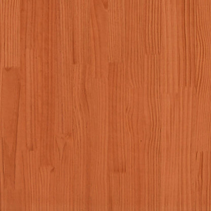 Mueble Zapatero Madera Maciza De Pino Marrón Cera 110x34x45 Cm / Vetonek_5