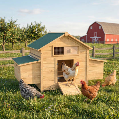 Pawhut Gallinero De Madera Para Exterior_1
