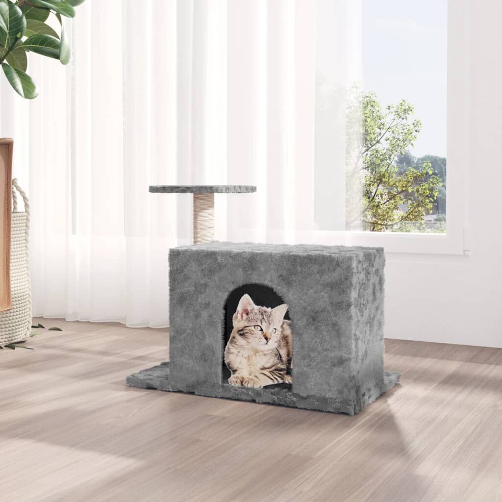 Vidaxl Rascador Para Gatos Con Postes De Sisal Gris Claro 51 Cm_1