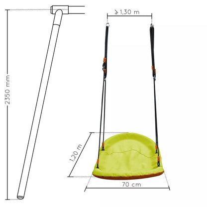 Asiento tumbona textil para columpio Soulet