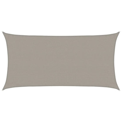 Vidaxl Toldo De Vela Rectangular Hdpe Gris Claro 160 G/m² 3x6 M_0