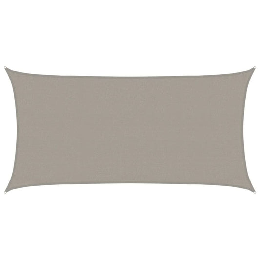 Vidaxl Toldo De Vela Rectangular Hdpe Gris Claro 160 G/m² 3x6 M_0