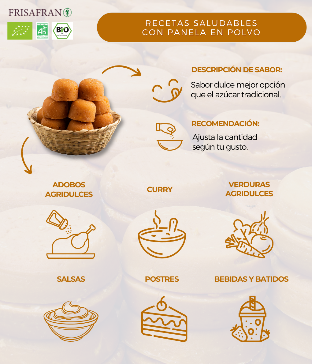 Panela Pulverizada Ecológica - Calidad Y Sabor | Frisafran 500 G_4