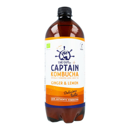 Pack 6X Bebida Kombucha Jengibre y limón 6L