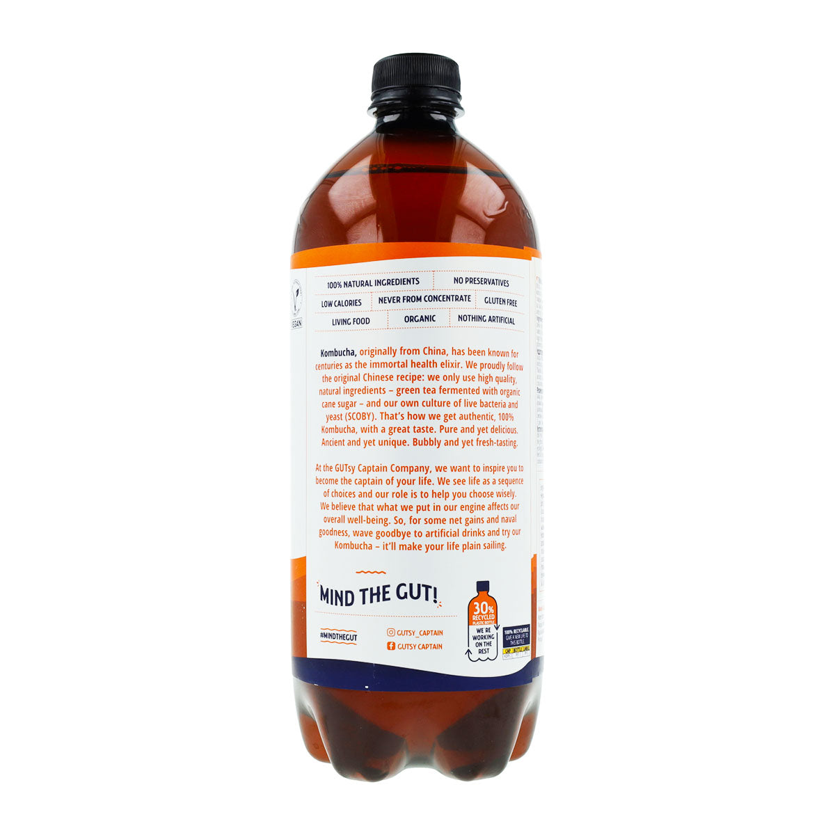 Pack 6X Bebida Kombucha Jengibre y limón 6L