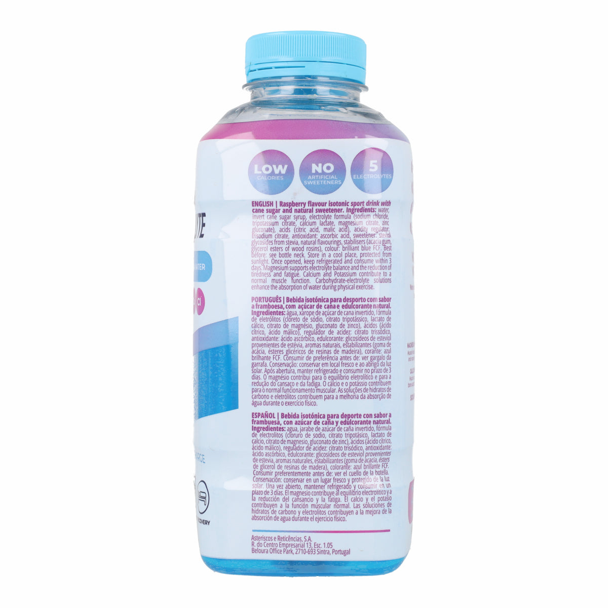Bebida Natural Electrolyte Cool Blue Pet The Gutsy Captain 600 ml