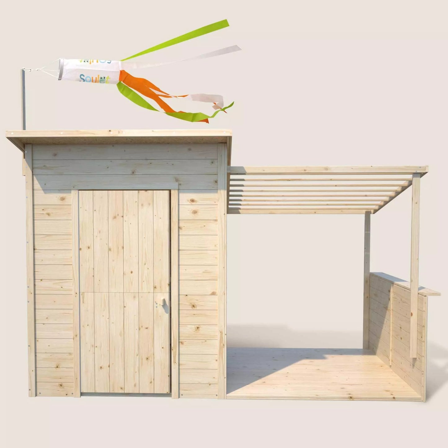 Casita infantil de madera con pérgola Santa Barbara Soulet