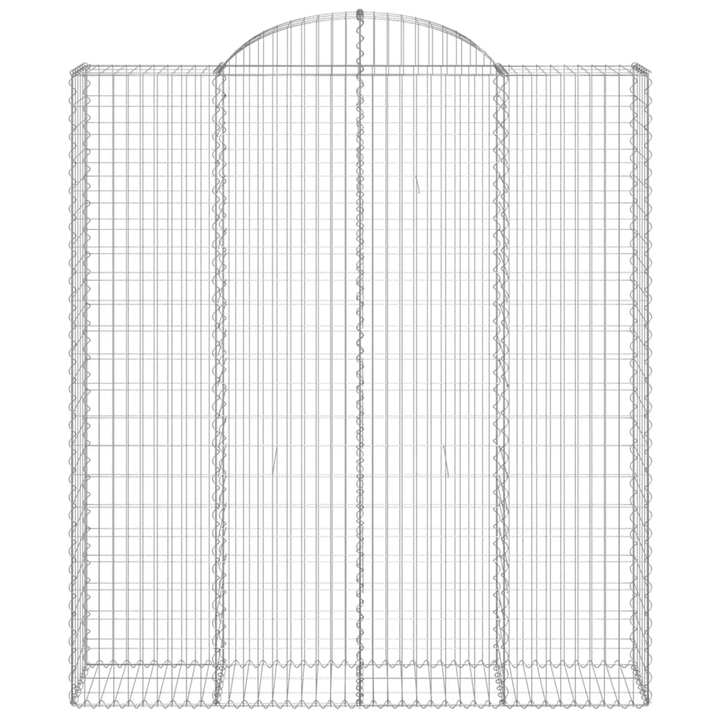 Cestas De Gaviones 8 Uds Forma De Arco Hierro 200x50x220/240 Cm_3
