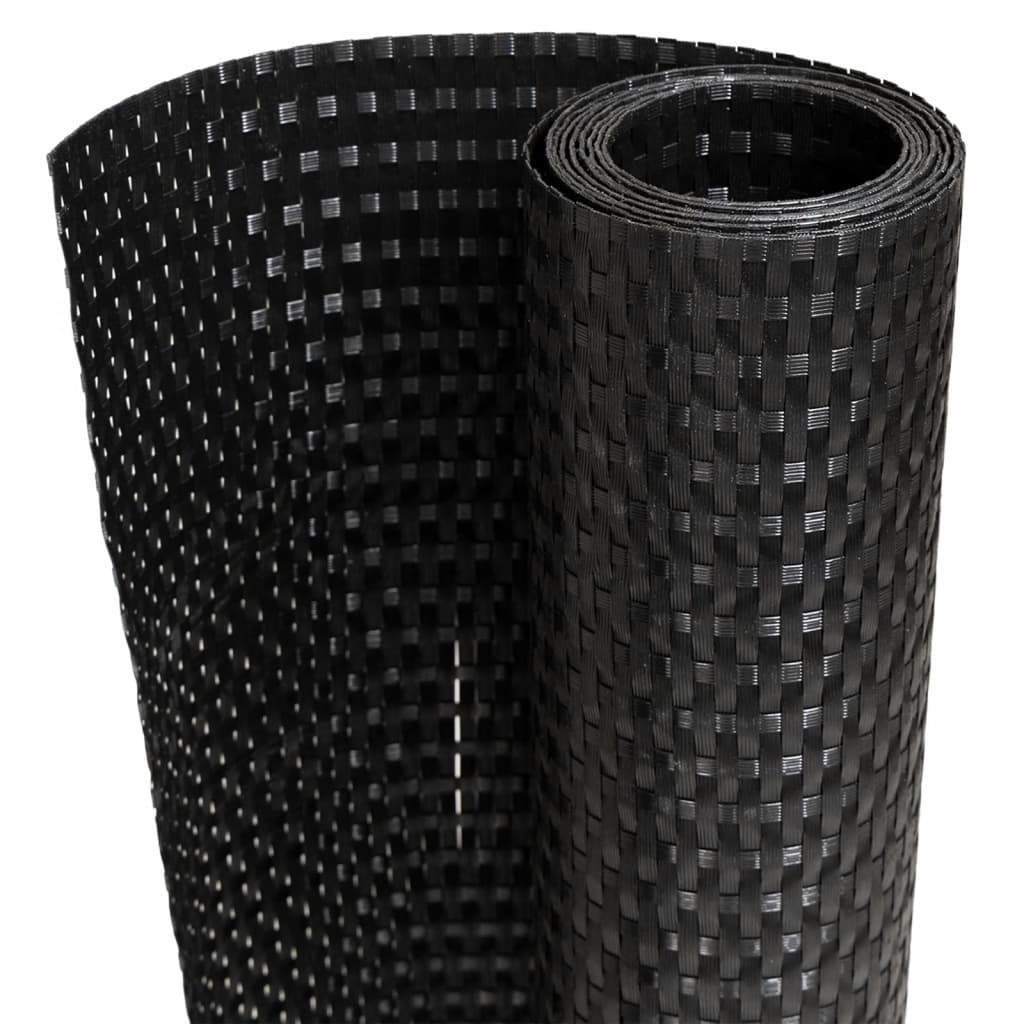 Toldo Para Balcón Ratán Sintético Negro 500x90 Cm / Vetonek_2