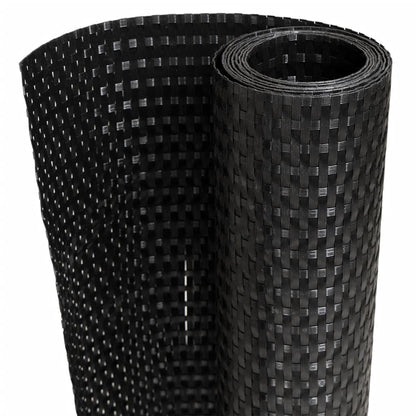 Toldos Para Balcón 10 Uds Ratán Sintético Negro 255x19 Cm / Vetonek_2