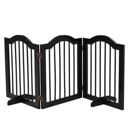 Pawhut Barrera De Seguridad Plegable De Perros Pequeños 154,5x29,5x61 Cm Negro_0