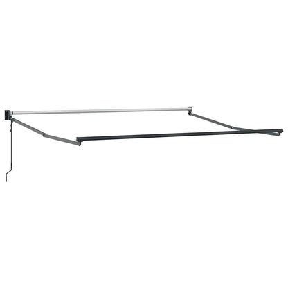 Toldo Retráctil Verde Y Blanco 350 X 250 Cm Poliéster Y Metal_4