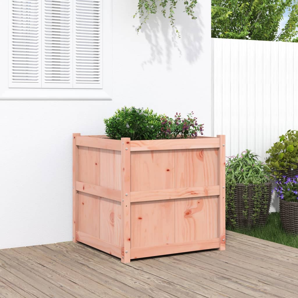 Jardinera De Madera Maciza Douglas 70x70x70 Cm_1