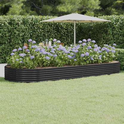 Jardinera Arriate Acero Galvanizado Antracita 373x140x36cm_1