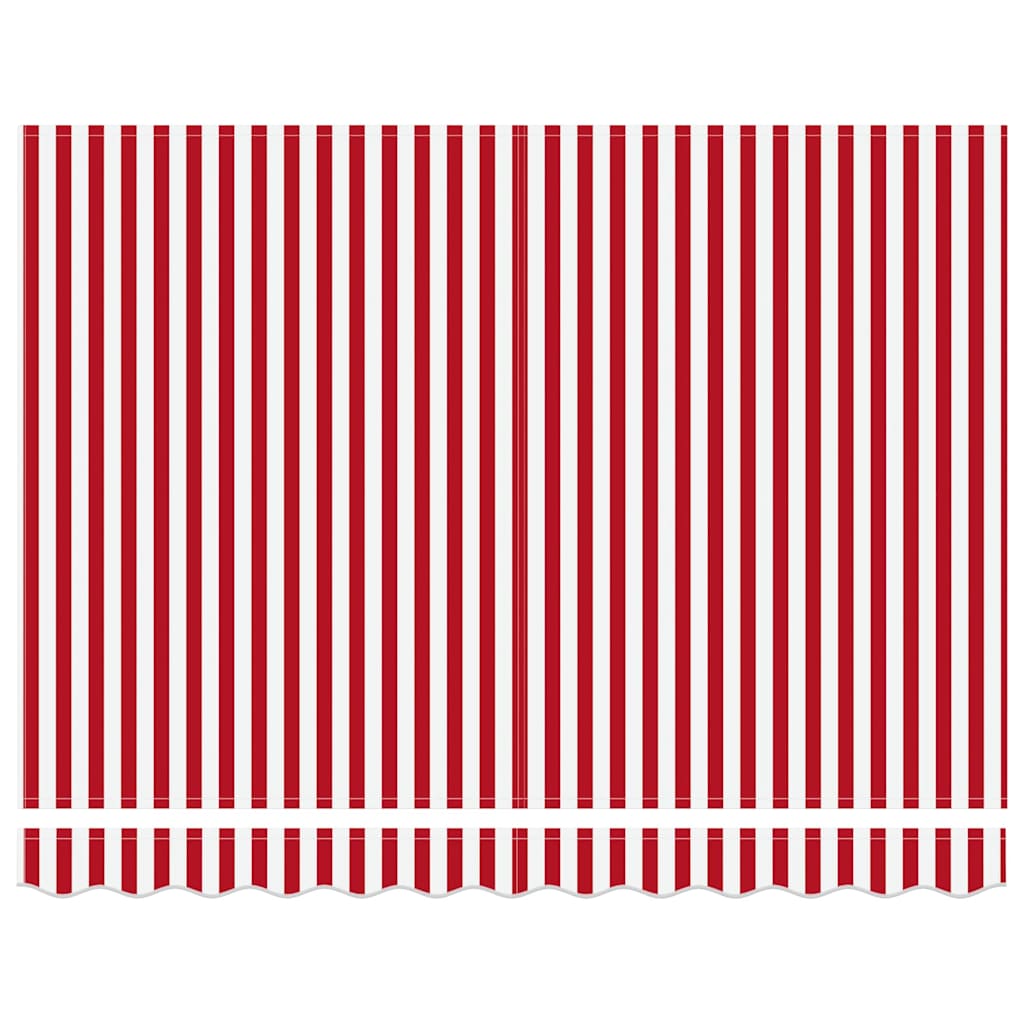 Toldo Retráctil Rojo Y Blanco 350 X 250 Cm_5