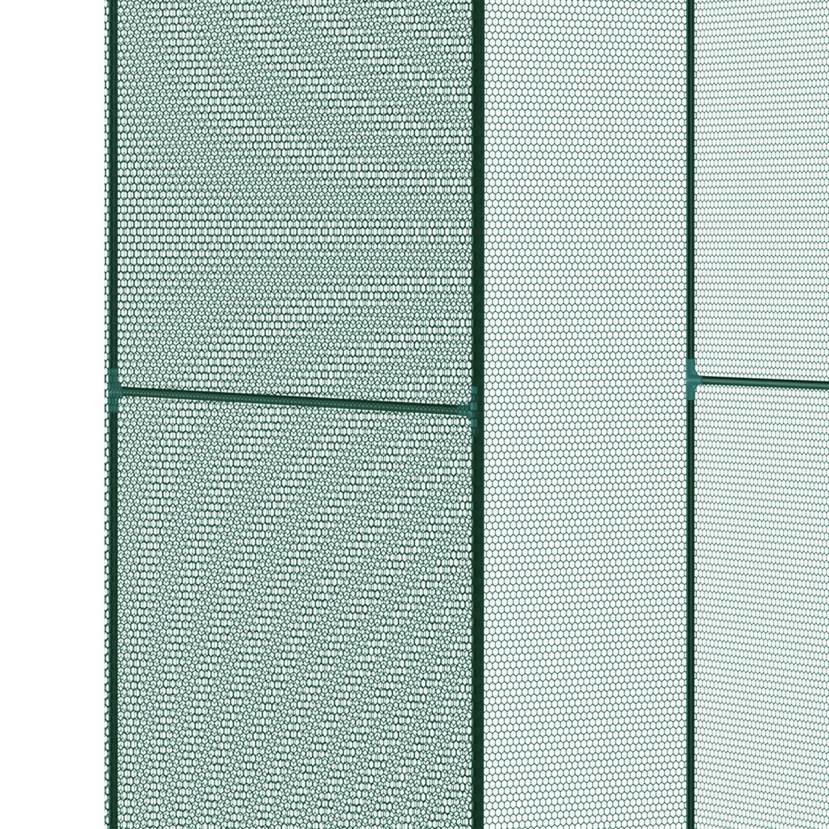 Jaula De Cultivo Con Puerta Enrollable Outsunny 120x120x180 Cm Verde_4