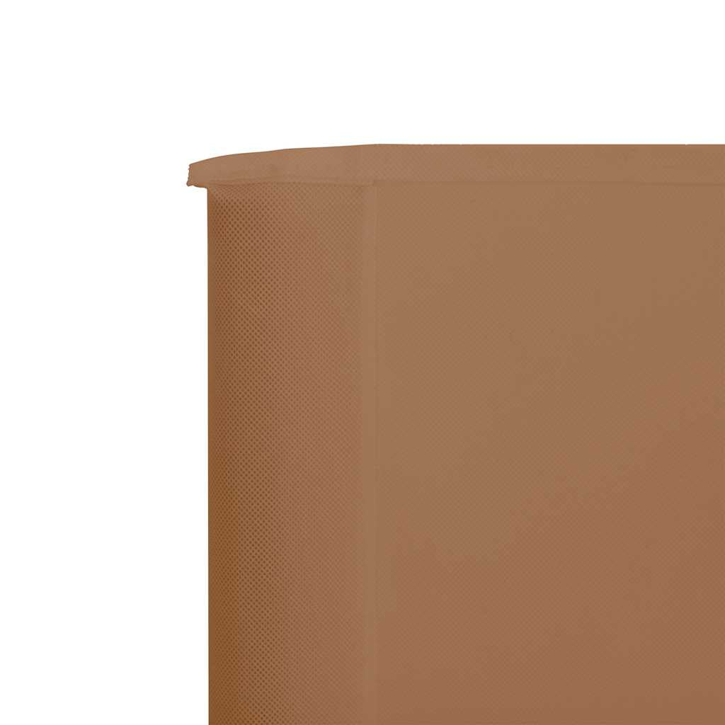 Vidaxl Paravientos De 9 Paneles Tela Gris Taupe 1200x80 Cm_3