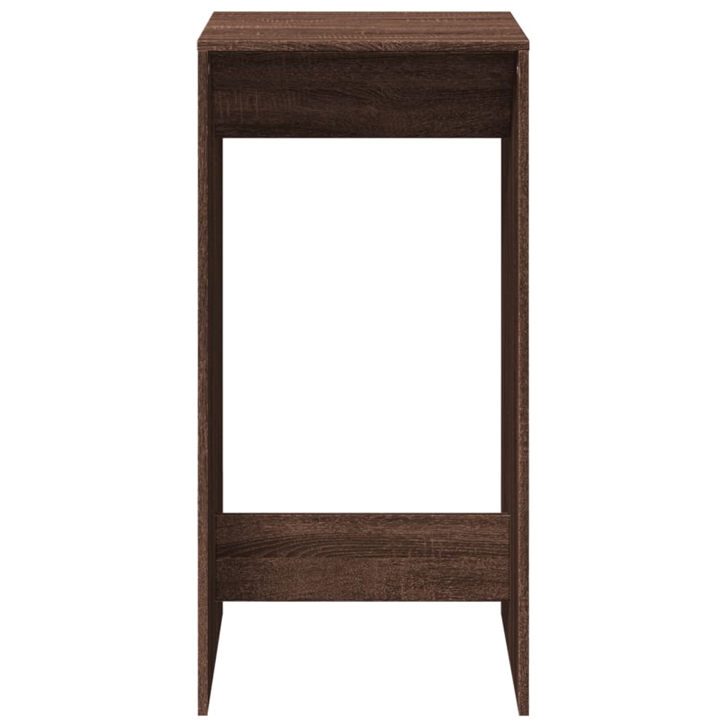 Mesa Alta De Bar Madera Ingeniería Marrón Roble 51x50x103,5 Cm_2