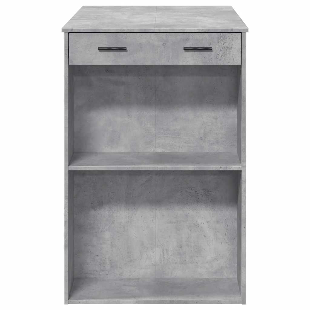 Mesa Alta De Bar Madera Ingeniería Gris Hormigón 102x70x103,5cm_4