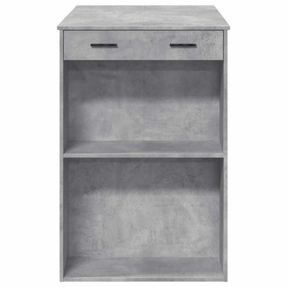 Mesa Alta De Bar Madera Ingeniería Gris Hormigón 102x70x103,5cm_4