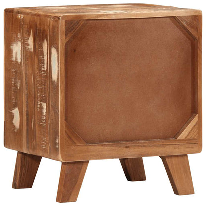 Mesilla De Noche 2 Uds 40x32x46 Cm Madera Maciza Reciclada_2