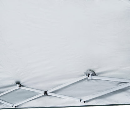Outsunny Carpa Plegable 2,4x2,4m De Jardín Diseño Pop Up Cenador De Acero Y Tela_3
