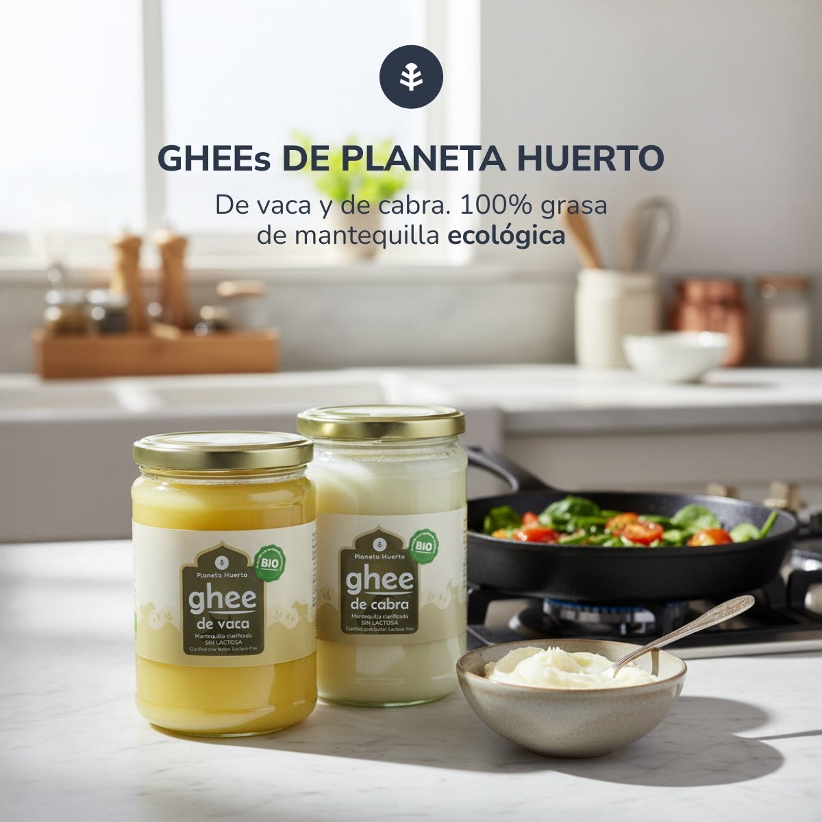 Ghee mantequilla clarificada ECO Planeta Huerto 500 g