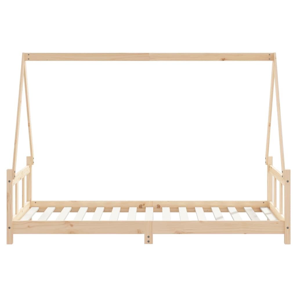 Vidaxl Estructura De Cama Infantil Madera Maciza De Pino 90x190 Cm_4