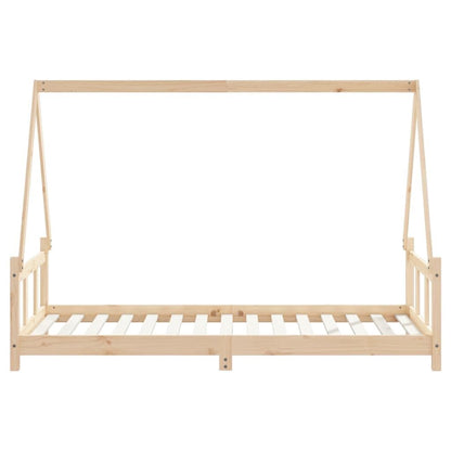 Vidaxl Estructura De Cama Infantil Madera Maciza De Pino 90x190 Cm_4