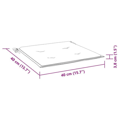 Vidaxl Cojines De Silla De Jardín 2 Uds Tela Rosa 40x40x4 Cm_2