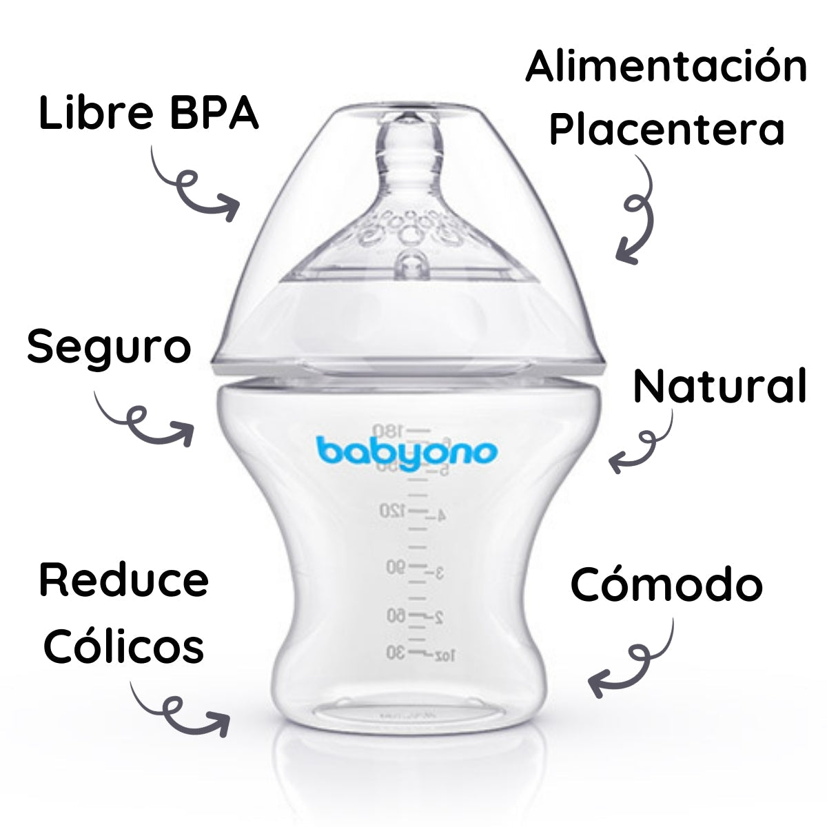 Biberón Anticólico 180ml Imitación Pecho Natural Nursing_3