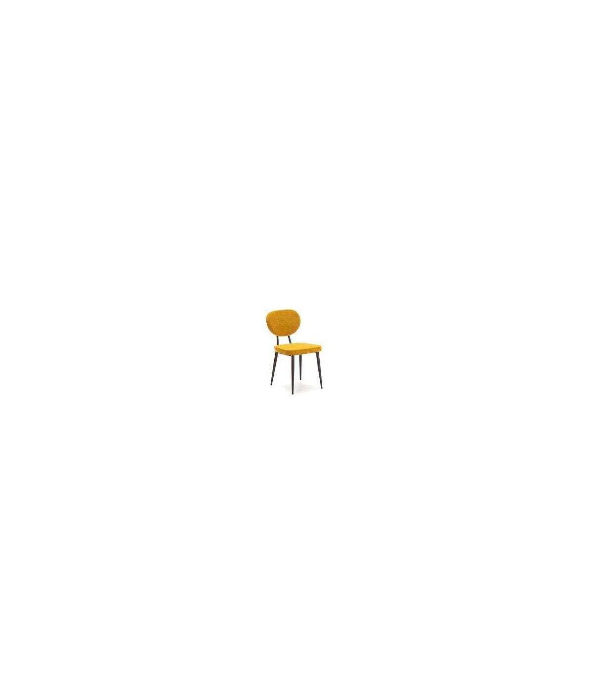 Pack De 2 Sillas Modelo Alex Tapizado En Textil Mostaza, 85cm (alto) 42cm (ancho) 47cm (largo)_1