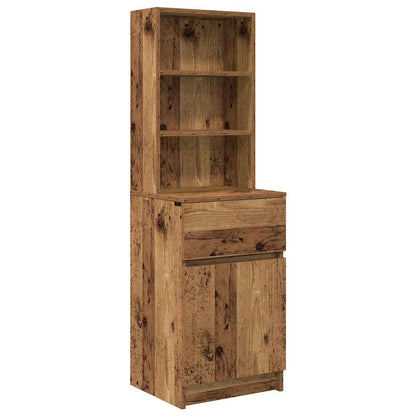 Mesilla De Noche Madera Antigua 39x35x125cm Madera Ingeniería_0